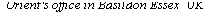 Text Box: Orient's office in Basildon Essex&nbsp; UK
