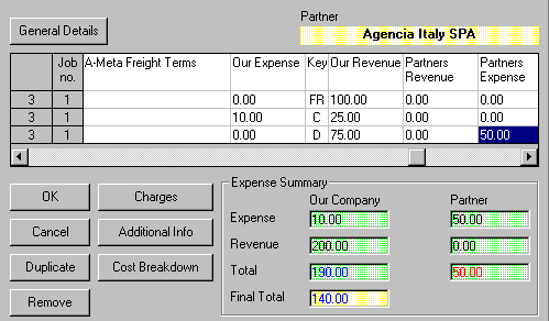 Ameta Profit Share Screen Image