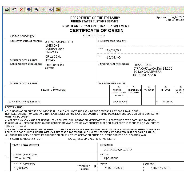 Freightdata U S Documents NAFTA Certificate Of Origin Form 7512 freightdata-u-s-documents-nafta-certificate-of-origin-form-7512
