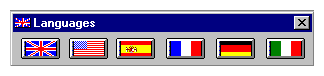 View of languages available in the standard program.